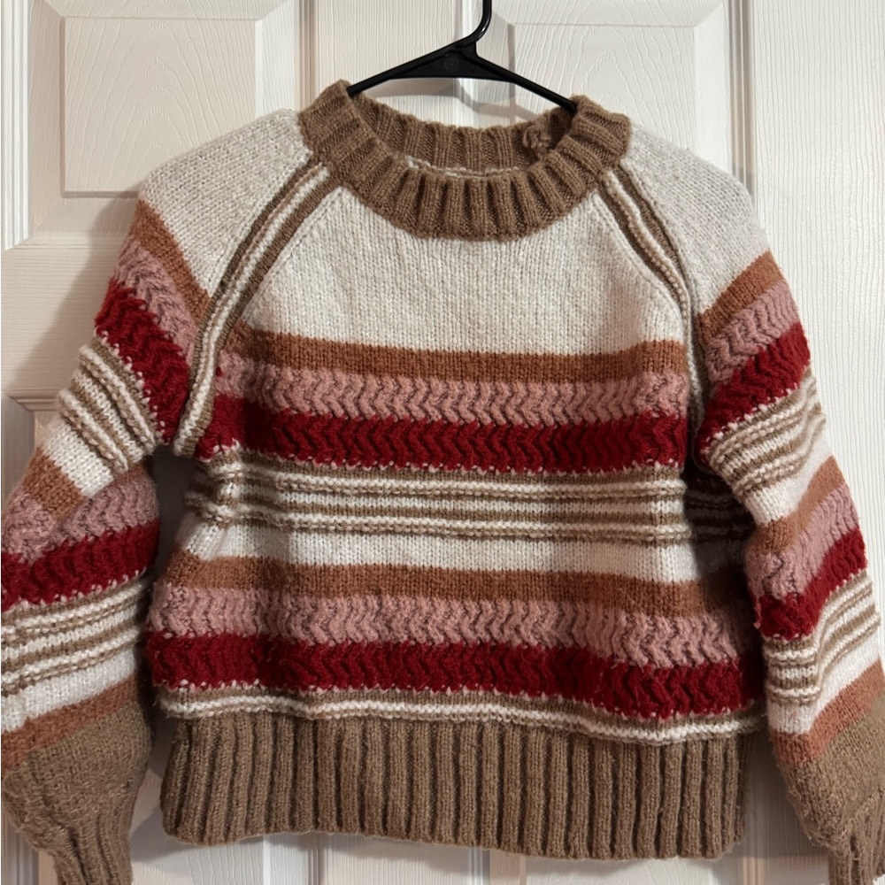 Crescent Cozy Striped Knit Sweater